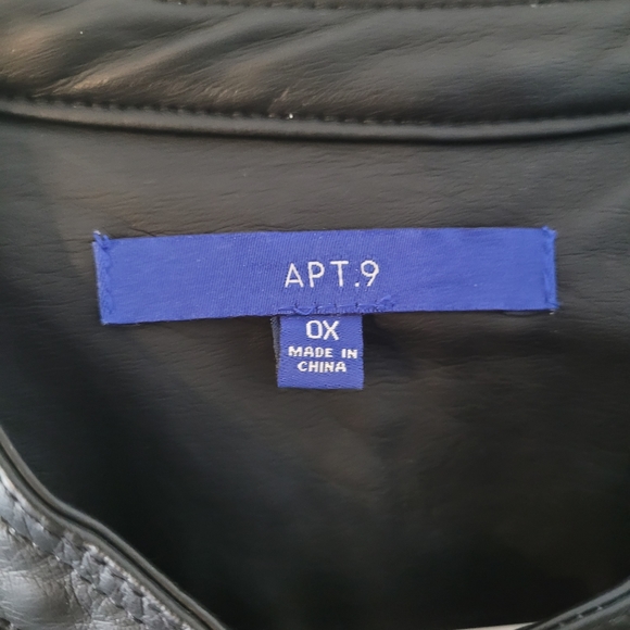 NWT Kohl's Apt.9 Faux Leather Jacket - Picture 4 of 5
